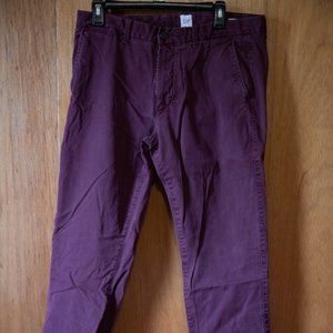 Gap Purple Slim Fit Khakis - 34x30